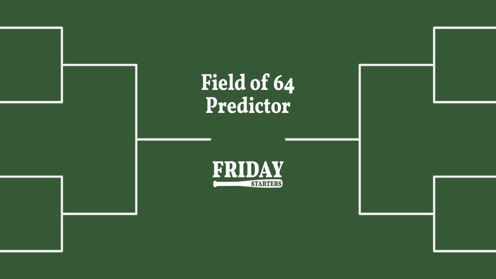 College Baseball Field of 64 Predictor Tool Friday Starters